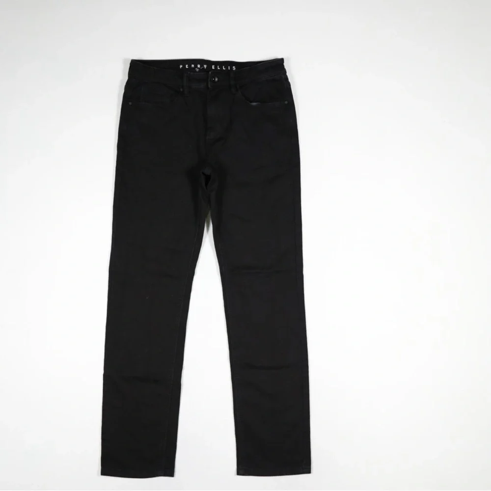 Perry Ellis Black Slim Fit Stretch Jeans